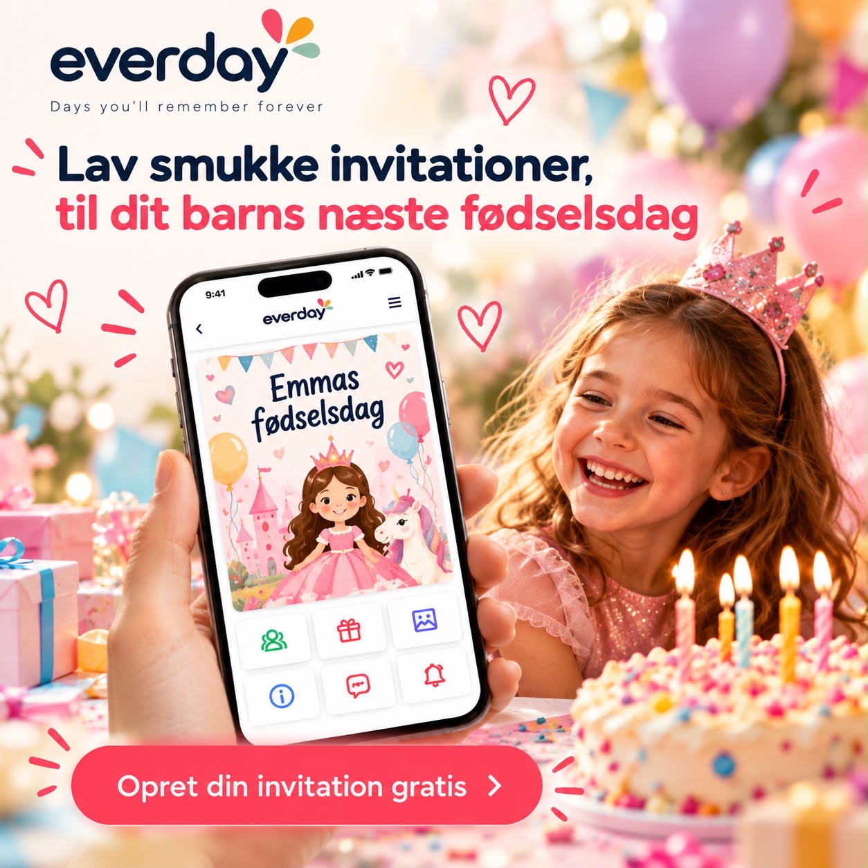Everday-Banner: Erstelle schöne Kindergeburtstags-Einladungen für den nächsten Geburtstag deines Kindes